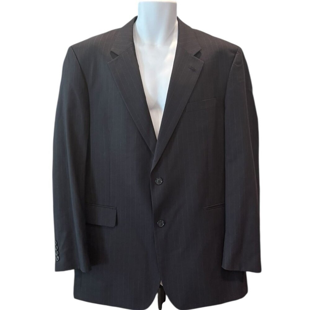 Jos. A. Bank Black Pinstripe Blazer | Classic Fit‎ 43L Sport Coat